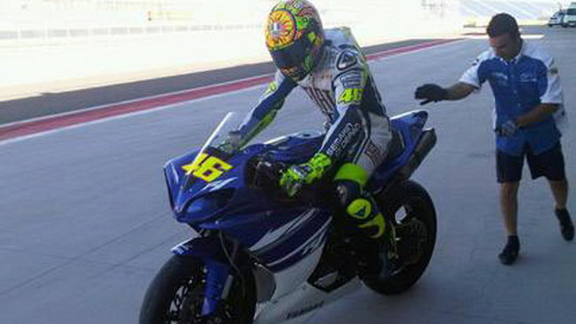 Valentino ha girato con la R1 ad Alcaniz