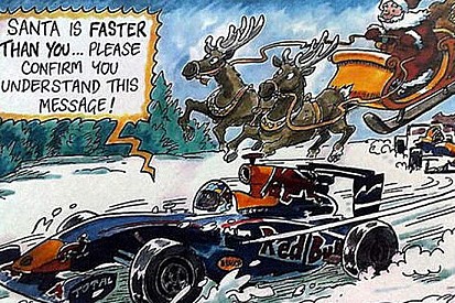La Red Bull fa gli auguri scherzando sulla Ferrari