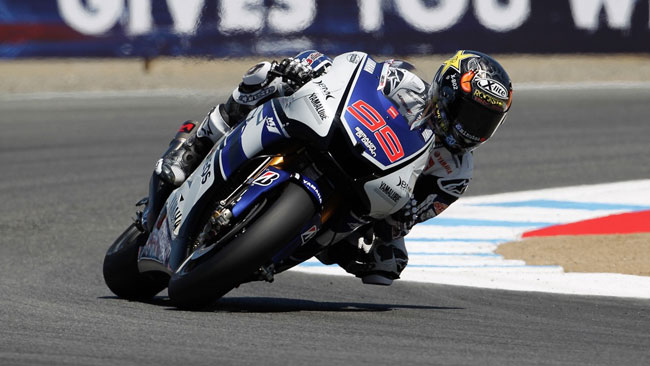 Laguna Seca, Libere 3: Honda ai box, Lorenzo al top