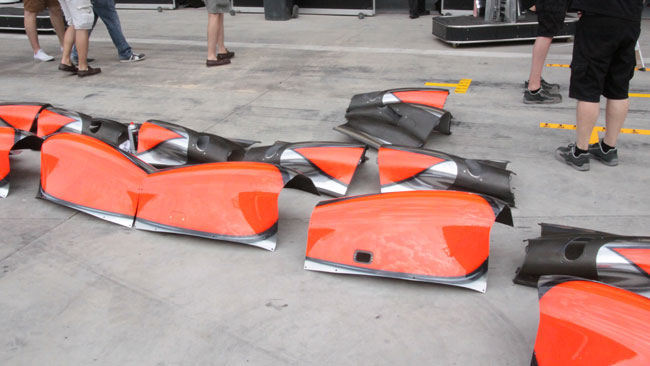 La McLaren e i pezzi che non sono andati in galleria