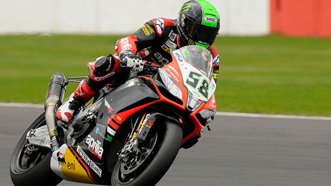 Silverstone, Libere 2: Laverty vola, Melandri cade