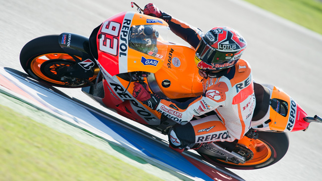 Argentina, Warm up: Marquez fa il vuoto con la Honda
