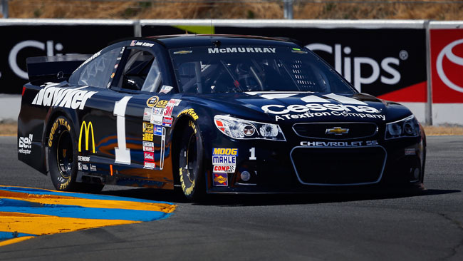 McMurray in pole a Sonoma proprio come nel 2013