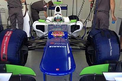 La De Silvestro in pista a Valencia con la Sauber C31