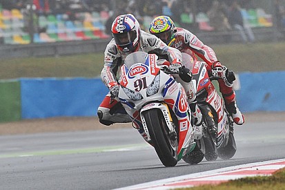 Haslam si gode il suo primo podio con la Honda
