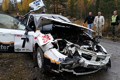 Petter Kristiansen illeso in un brutto incidente