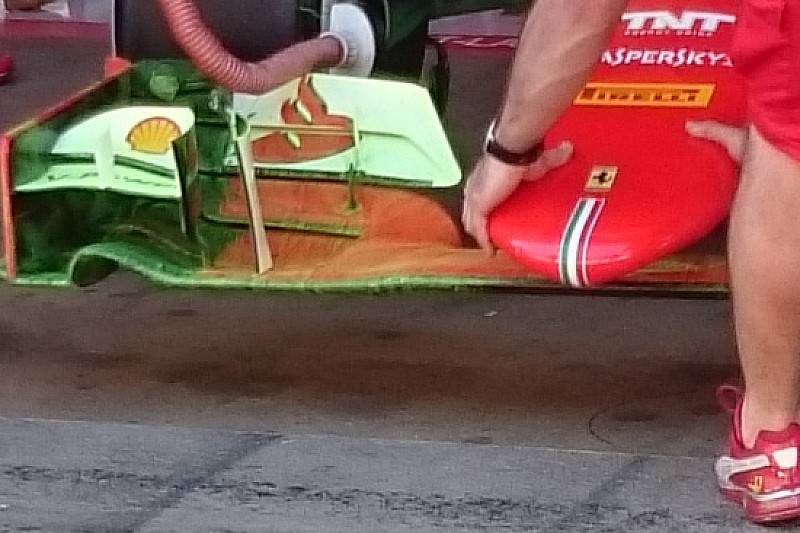 Ferrari: ala anteriore più carica sulla SF15-T