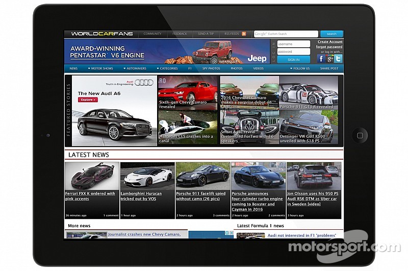 Компания Motorsport LLC объявила о приобретении портала WorldCarFans.com