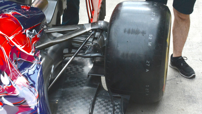 Toro Rosso: c'è un braccio a diapason nel retrotreno!