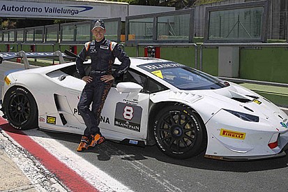 Stoner in pista a Vallelunga su Huracán LP 620-2
