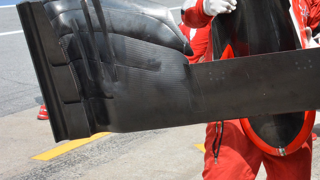 Ferrari: ecco la faccia nascosta dell'ala anteriore