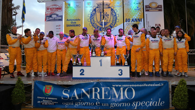 Suzuki Rally Trophy: Vallino a tavolino a Sanremo