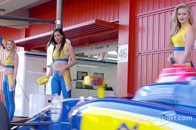 Sauber la joue sexy avec un pitstop/car wash!