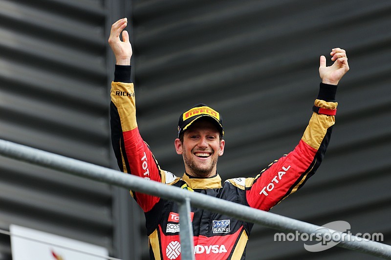 Romain Grosjean ve el tercer sitio como una victoria