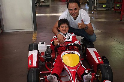Filho de Felipe Massa comemora "primeiro kart"