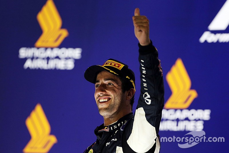 Ricciardo terminó satisfecho con su segundo lugar