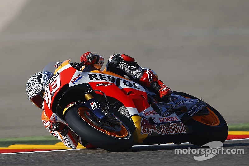MotoGP西班牙阿拉贡站排位 马奎斯夺杆位后摔车