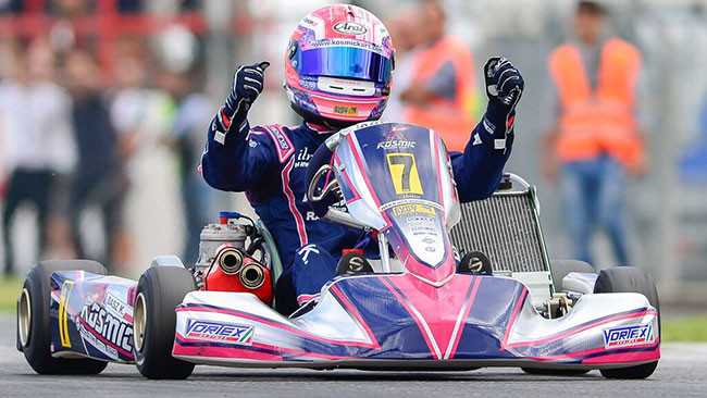 Kart: Karol Basz campione del mondo KF 2015