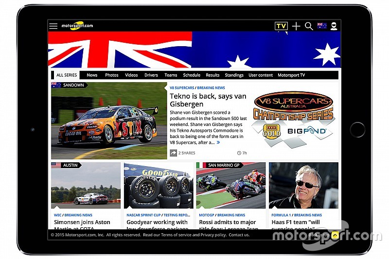 Motorsport.com lanceert Australisch digitaal platform