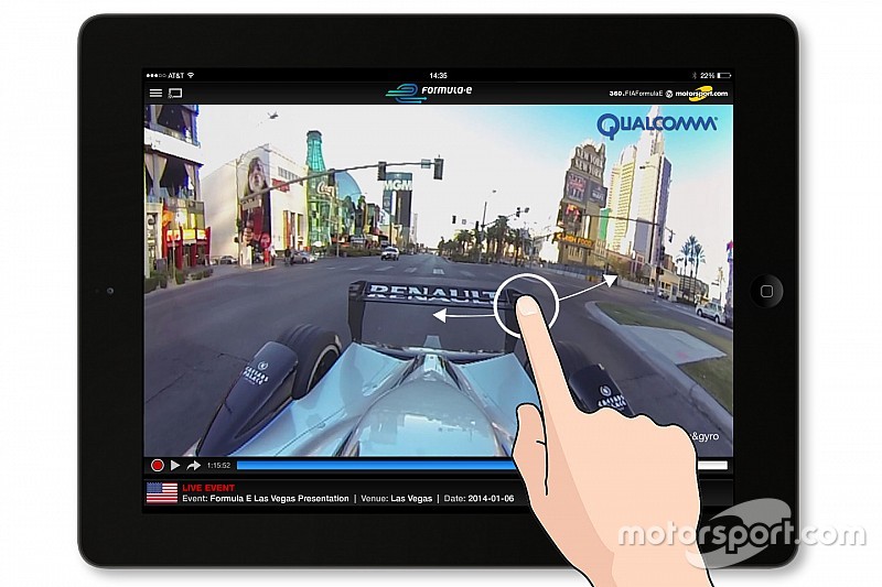 Dank neuer App und Partnerschaft mit 360° Video Technology: Formel-E-Rennen im Rundum-Modus