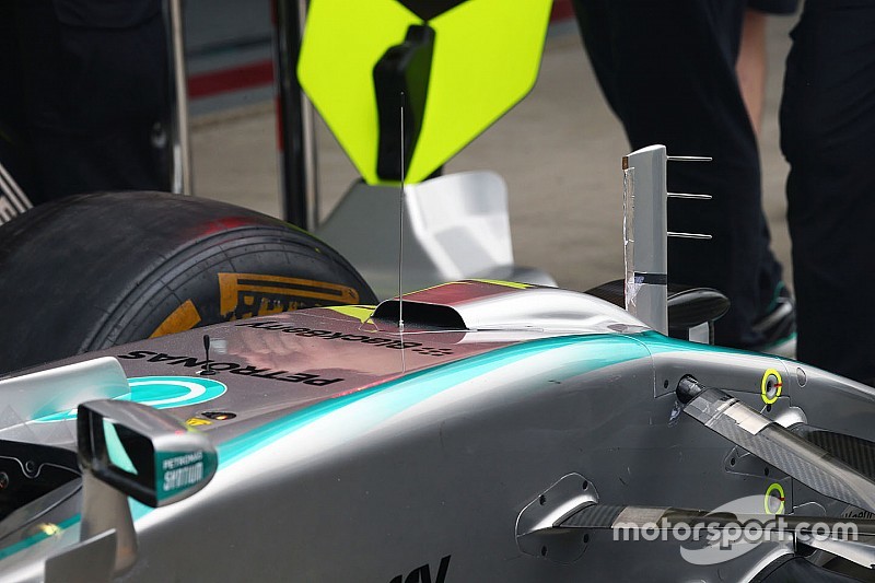 Mercedes haalt S-duct weg
