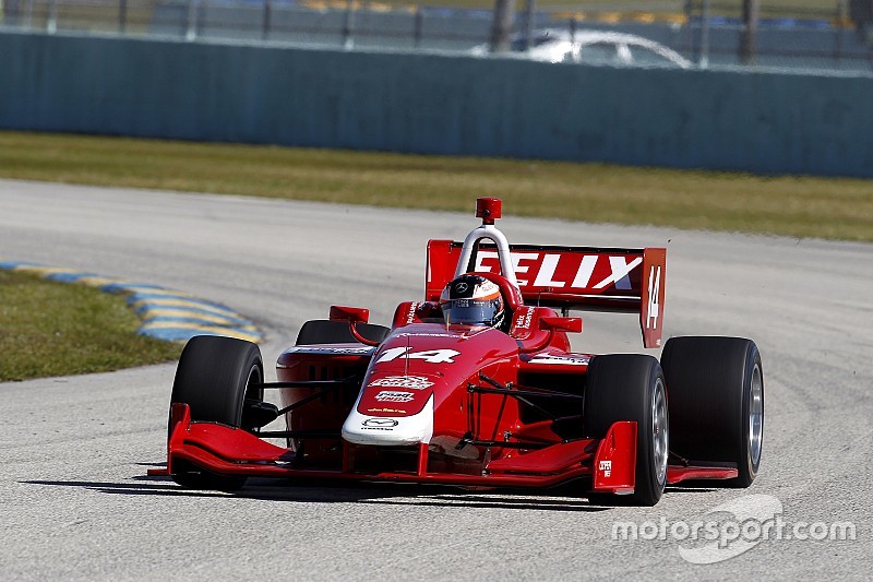 Bestzeit beim Test: Formel-3-Champion Felix Rosenqvist überzeugt bei den Indy Lights