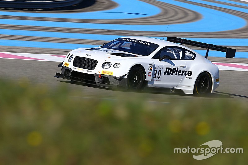 Top Gear-presentator met Bentley in Blancpain Endurance