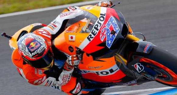 Stoner, Motegi'ye polden başlayacak