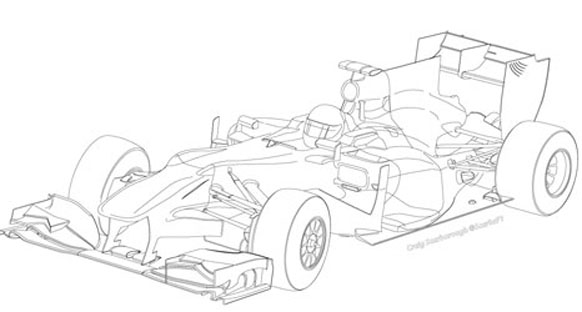 Tahmini bir F1 aracı