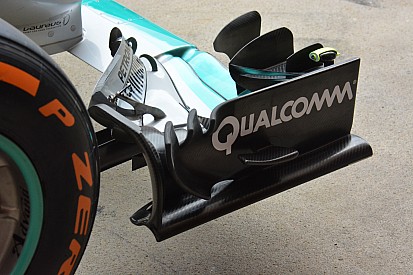 Breve análisis técnico: Alerón delantero del Mercedes W07