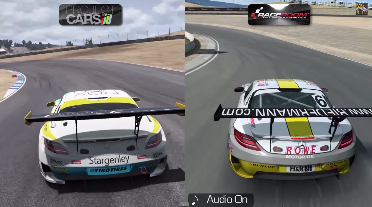 Két szimulátor egymás ellen egy Mercedes SLS AMG GT3-mal