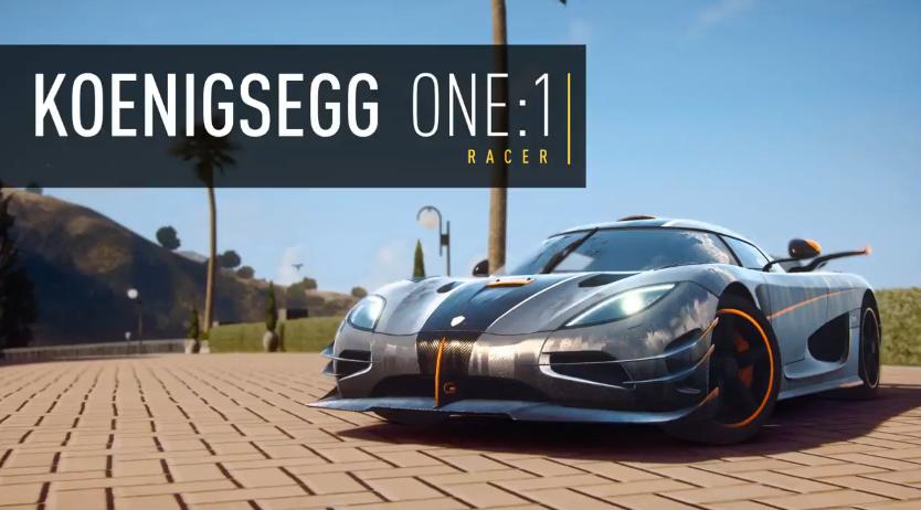 Need for Speed Rivals: Koenigsegg One:1 a játékban