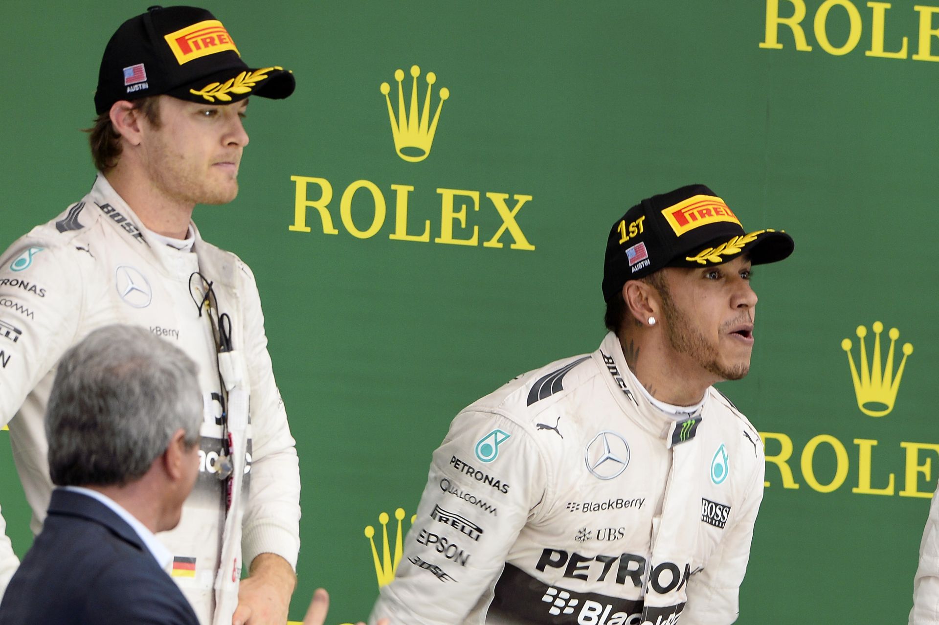 Rosberg faarccal „ünnepelte” a második helyét Austinban