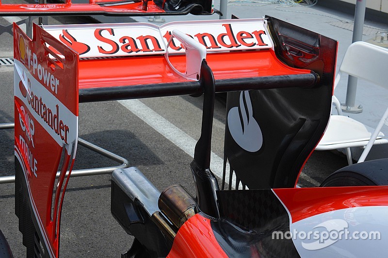Breve análisis técnico: Ala trasera del Ferrari SF-16 H