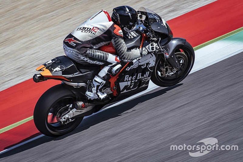 Luthi maakt eerste meters voor KTM MotoGP-team