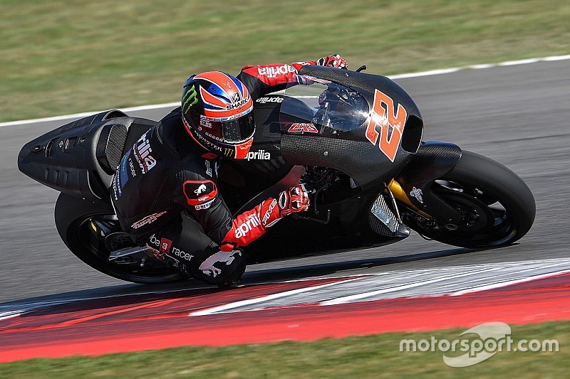На тестах Aprilia MotoGP Лоус «одразу відчув себе невимушено»