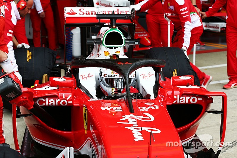 L'Halo 2 ha debuttato sulla Ferrari nelle prime libere a Silverstone