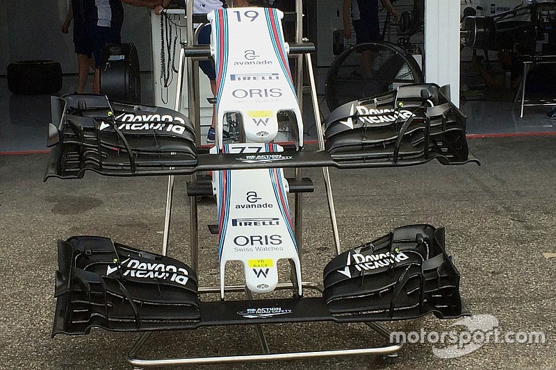 Breve análisis técnico: alerón delantero Williams FW38