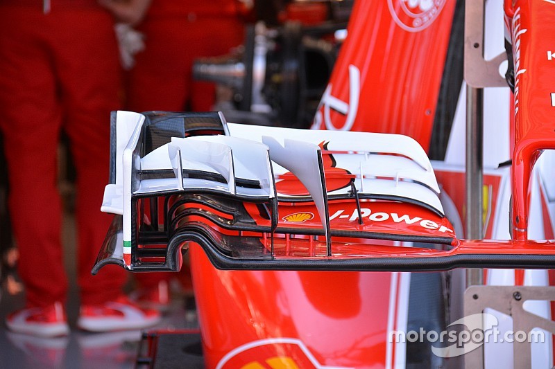 Tech update: Ferrari test verschillende voorvleugels in Spa