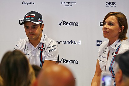 Claire Williams spreekt van 'emotionele en droevige dag' na bekendmaking Massa