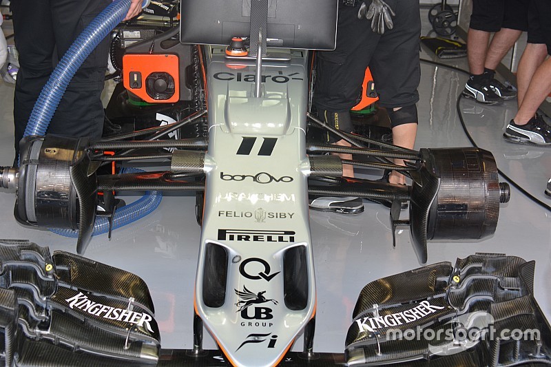 Технічний брифінг: асиметричні передні гальма Force India VJM09
