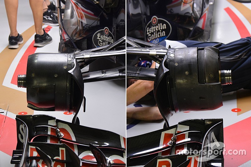 Tech update: Toro Rosso met asymmetrische brake duct lay-out