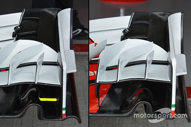 Ferrari: due soluzioni di ala anteriore per la SF16-H