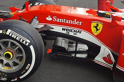 Técnica: bandeja divisoria del Ferrari SF16-H en México
