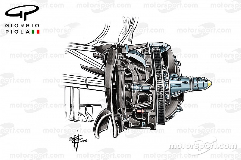 Formel-1-Technik: Die Mercedes-Vorderbremse für 2017
