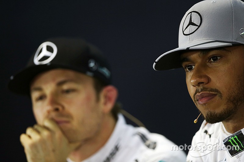 【F1】タイトル争い佳境のロズベルグとハミルトン、特別扱いを「望んでいない」