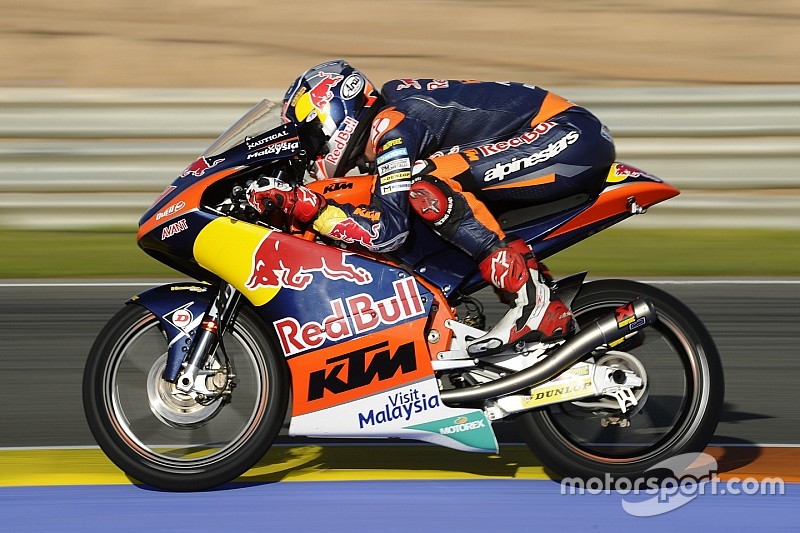 Bo Bendsneyder maakt indruk tijdens Moto3-test Valencia