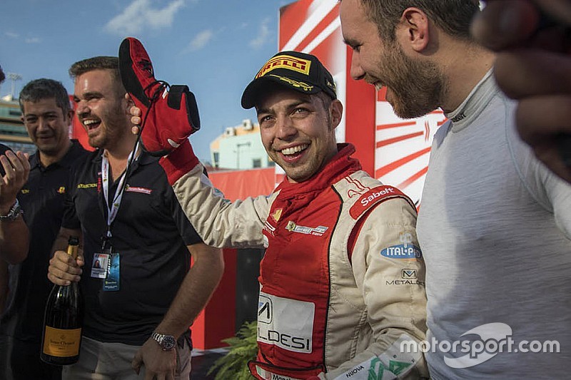 Mancinelli sulla Ferrari 488 GT3 della Tr3 Racing a St.Petersburg