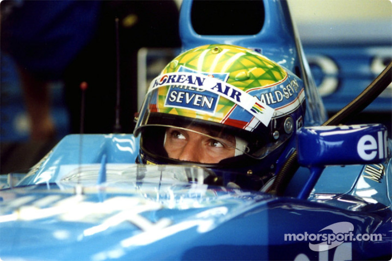 Mark Webber in de Benetton