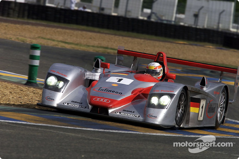 2002: Frank Biela, Tom Kristensen, Emanuele Pirro, Audi R8